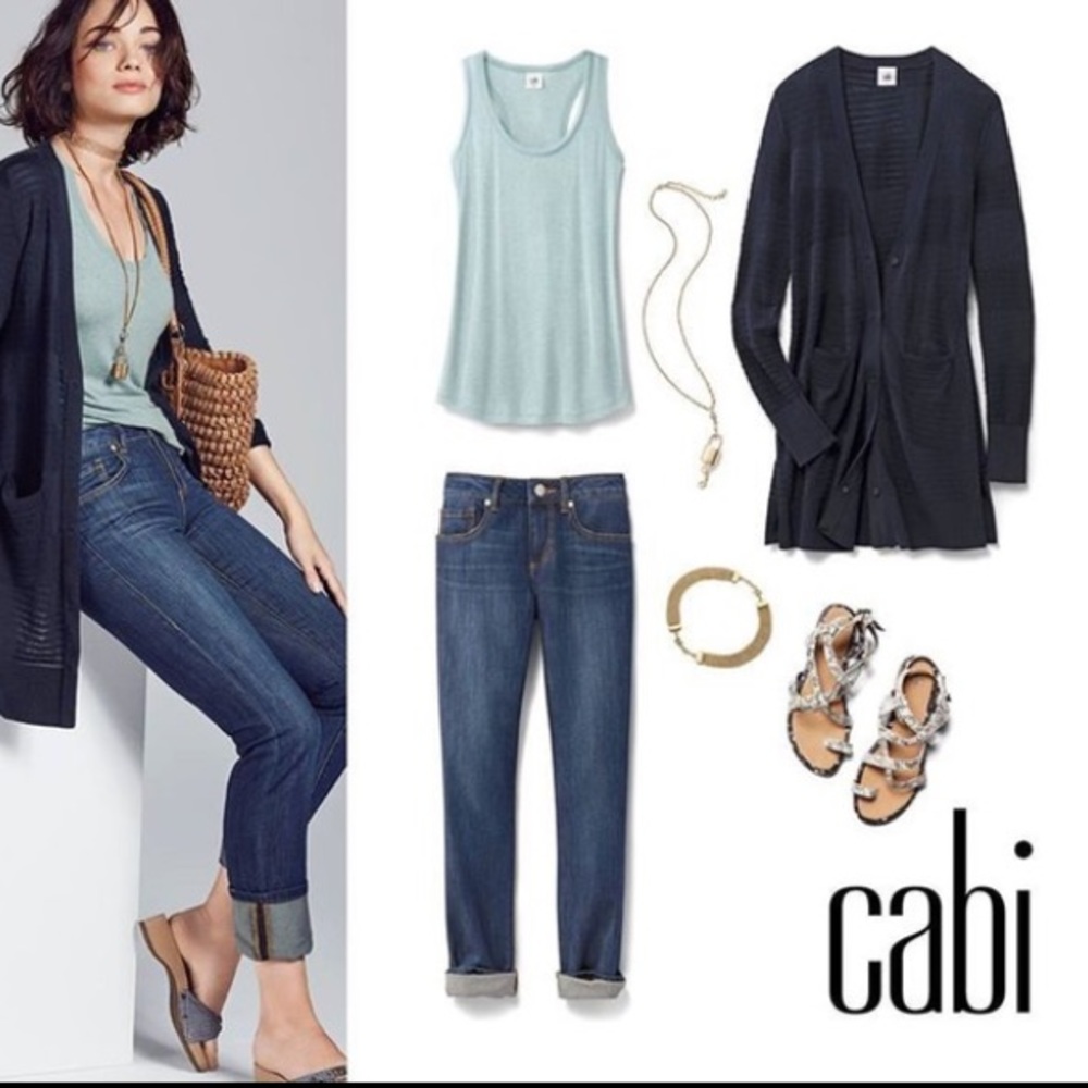 Cabi straight denim jean